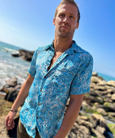 CAMISA DE HOMBRE BLUE SKY / UNISEX